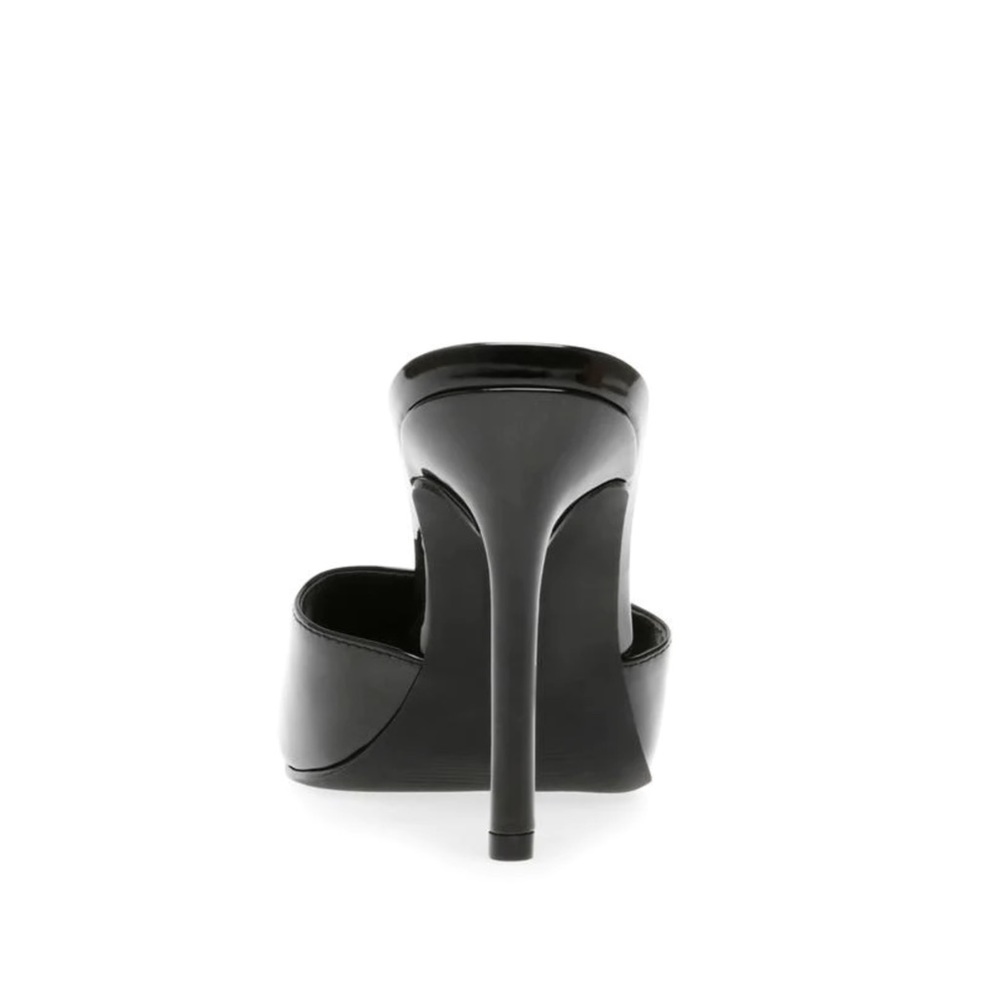 Steve Madden Signal Patent Mules Heels - Black Patent - Picture 4 of 8
